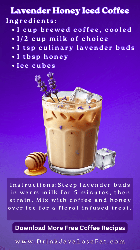 Lavender honey iced coffee recipe